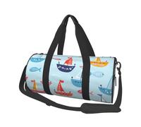 Mexpekil Sac de sport pliable - Sac de voyage - Sac de voyage étanche - Sac de sport - Sac de danse - Sac de week-end - Sac de nuit, Voiliers colorés Poisson, Taille unique