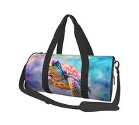 Mexpekil Sac de sport pliable - Sac de voyage - Sac de voyage étanche - Sac de sport - Sac de danse - Sac de week-end - Sac de nuit, Tortue rose, Taille unique