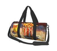 Mexpekil Sac de sport pliable - Sac de voyage - Sac de voyage étanche - Sac de sport - Sac de danse - Sac de week-end - Sac de nuit, Journal Frites, Taille unique