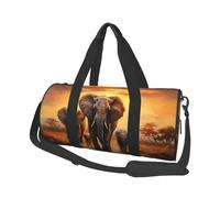 Mexpekil Sac de sport pliable - Sac de voyage - Sac de voyage étanche - Sac de sport - Sac de danse - Sac de week-end - Sac de nuit, Migration des éléphants, Taille unique