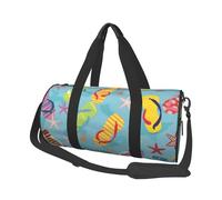 Mexpekil Sac de sport pliable - Sac de voyage - Sac de voyage étanche - Sac de sport - Sac de danse - Sac de week-end - Sac de nuit, Tongs d'été, Taille unique