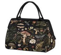Mexpekil Sac de voyage imperméable pour la gym, le week-end, le week-end, grand sac fourre-tout pour femmes, hommes, enfants, Palnts de champignons