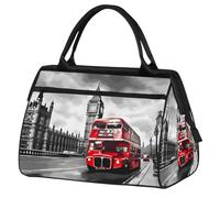 Mexpekil Sac de voyage imperméable pour la gym, le week-end, le week-end, grand sac fourre-tout pour femmes, hommes, enfants, Bus de New York