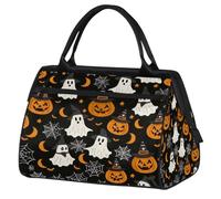 Mexpekil Sac de voyage imperméable pour la gym, le w nd, le w nd, grand sac fourre-tout pour femmes, hommes, enfants, Toile d'araignée fantôme citrouille