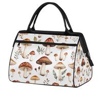 Mexpekil Sac de voyage imperméable pour la gym, le week-end, le week-end, grand sac fourre-tout pour femmes, hommes, enfants, Motif champignons