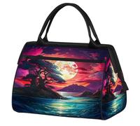 Mexpekil Sac de voyage imperméable pour la gym, le w nd, le w nd, grand sac fourre-tout pour femmes, hommes, enfants, Magic Moon Night