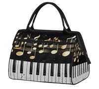 Mexpekil Sac de voyage imperméable pour la gym, le w nd, le w nd, grand sac fourre-tout pour femmes, hommes, enfants, Musique pour clavier de piano