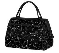 Mexpekil Sac de voyage imperméable pour la gym, le w nd, le w nd, grand sac fourre-tout pour femmes, hommes, enfants, Constellations Space Star