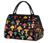 Mexpekil Sac de voyage imperméable pour la gym, le week-end, le week-end, grand sac fourre-tout pour femmes, hommes, enfants, Champignons Coloful Mignon