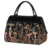 Mexpekil Sac de voyage imperméable pour la gym, le week-end, le week-end, grand sac fourre-tout pour femmes, hommes, enfants, Champignons Plantes