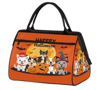 Mexpekil Sac de voyage imperméable pour la gym, le w nd, le w nd, grand sac fourre-tout pour femmes, hommes, enfants, Chiens mignons d'Halloween