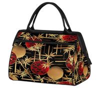 Mexpekil Sac de voyage imperméable pour la gym, le w nd, le w nd, grand sac fourre-tout pour femmes, hommes, enfants, Bambou de style japonais