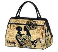 Mexpekil Sac de voyage imperméable pour la gym, le week-end, le week-end, grand sac fourre-tout pour femmes, hommes, enfants, Femmes africaines ethniques