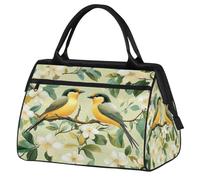 Mexpekil Sac de voyage imperméable pour la gym, le week-end, le week-end, grand sac fourre-tout pour femmes, hommes, enfants, Arbre floral à deux oiseaux