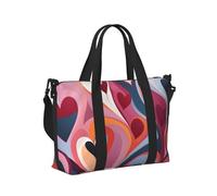 Mexpekil Sac de voyage imperméable pour le sport, la gym, le week-end, les voyages en avion, Couleur de l'amour abstrait, Taille unique