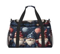 Mexpekil Sac de voyage Independence Day Genomes USA Sac fourre-tout pour homme et femme Sac de sport léger Sac de week-end Sac de nuit avec bandoulière, multicolore, Taille unique, Sac de voyage