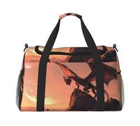 Mexpekil Sac de voyage léger avec bandoulière - Motif chevalier et dragon - Pour homme et femme, multicolore, Taille unique, Sac de voyage