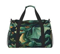Mexpekil Sac de voyage léger avec bandoulière pour homme et femme - Motif dinosaure et dragon, multicolore, Taille unique, Sac de voyage