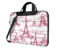 Mexpekil Sac pour ordinateur portable pour homme et femme avec bandoulière, Motif Paris et Tour Eiffel, 13 Inch
