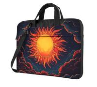 Mexpekil Sac pour ordinateur portable pour homme et femme avec bandoulière, Nuages de soleil, 15.6 Inch