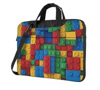 Mexpekil Sacoche étanche pour ordinateur portable avec sangle amovible pour homme et femme, Bloc coloré, 15.6 Inch