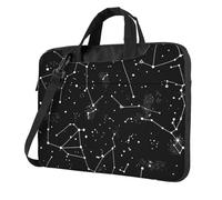 Mexpekil Sacoche étanche pour ordinateur portable avec sangle amovible pour homme et femme, Constellations Space Star, 14 Inch