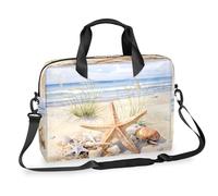 Mexpekil Sacoche pour ordinateur portable de 13 à 16" Motif aquarelle et coquillages