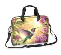 Mexpekil Sacoche pour ordinateur portable de 13 à 16 pouces, motif colibri, orchidée