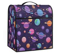 Mexpekil Space Planet Housse de protection universelle pour mixeur sur pied avec poignée supérieure et poches Violet 5 à 8 litres