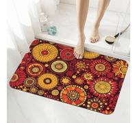 Mexpekil Tapis de bain absorbant antidérapant et lavable Motif tribal lumineux 40 x 60 cm