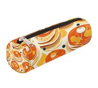 Mexpekil Trousse à crayons en érable avec motif crêpes en sucre pour filles, garçons, adolescents, femmes