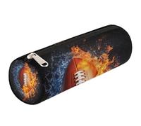 Mexpekil Trousse à crayons motif ballon de football américain pour filles et garçons - Petit sac de fournitures scolaires pour étudiants et bureau