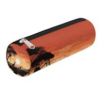 Mexpekil Trousse à crayons motif prairie coucher de soleil girafe pour fournitures scolaires pour filles, garçons, adolescents, femmes