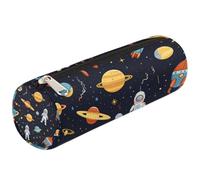 Mexpekil Trousse à crayons Space Stronaut Rocket Planet pour filles et garçons - Petite trousse pour fournitures scolaires pour étudiants et bureau