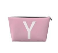 Mexpekil Trousse de maquillage étanche pour cosmétiques - Petite trousse de maquillage portable - Accessoires de voyage - Cadeaux pour femmes, hommes et filles, Lettre Y blanche, One Size