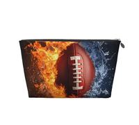 Mexpekil Trousse de maquillage étanche pour cosmétiques - Petite trousse de maquillage portable - Accessoires de voyage - Cadeaux pour femmes, hommes et filles, Water Fire Football, One Size