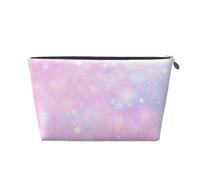 Mexpekil Trousse de maquillage étanche pour cosmétiques - Petite trousse de maquillage portable - Accessoires de voyage - Cadeaux pour femmes, hommes et filles, Paillettes étoiles roses, One Size