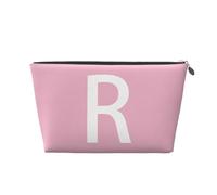 Mexpekil Trousse de maquillage étanche pour cosmétiques - Petite trousse de maquillage portable - Accessoires de voyage - Cadeaux pour femmes, hommes et filles, Lettre R blanche, One Size