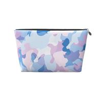 Mexpekil Trousse de maquillage étanche pour cosmétiques - Petite trousse de maquillage portable - Accessoires de voyage - Cadeaux pour femmes, hommes et filles, Camouflage rose violet, One Size