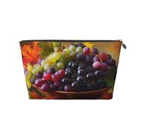 Mexpekil Trousse de maquillage étanche pour cosmétiques - Petite trousse de maquillage portable - Accessoires de voyage - Cadeaux pour femmes, hommes et filles, Bol de raisins, One Size