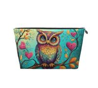 Mexpekil Trousse de maquillage étanche pour cosmétiques - Petite trousse de maquillage portable - Accessoires de voyage - Cadeaux pour femmes, hommes et filles, Branche d'arbre en forme de chouette