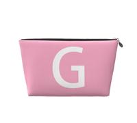 Mexpekil Trousse de maquillage étanche pour cosmétiques - Petite trousse de maquillage portable - Accessoires de voyage - Cadeaux pour femmes, hommes et filles, Lettre G blanche, One Size