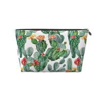 Mexpekil Trousse de maquillage étanche pour cosmétiques - Petite trousse de maquillage portable - Accessoires de voyage - Cadeaux pour femmes, hommes et filles, Plantes de cactus, One Size