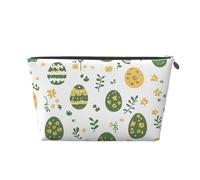 Mexpekil Trousse de maquillage étanche pour cosmétiques - Petite trousse de maquillage portable - Accessoires de voyage - Cadeaux pour femmes, hommes et filles, Oeufs verts Yellwo Floral, One Size