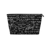 Mexpekil Trousse de maquillage étanche pour cosmétiques - Petite trousse de maquillage portable - Accessoires de voyage - Cadeaux pour femmes, hommes et filles, Graffiti formule mathématique, One Size