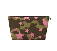 Mexpekil Trousse de maquillage étanche pour cosmétiques - Petite trousse de maquillage portable - Accessoires de voyage - Cadeaux pour femmes, hommes et filles, Camouflage étoile rose, One Size