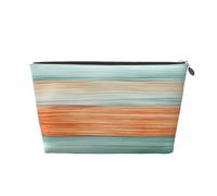 Mexpekil Trousse de maquillage étanche pour cosmétiques - Petite trousse de maquillage portable - Accessoires de voyage - Cadeaux pour femmes, hommes et filles, Bois aquarelle, One Size