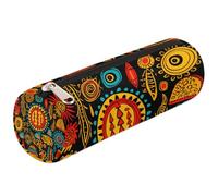 Mexpekil Trousse ronde ronde avec éléments ethniques africains pour enfants, garçons et filles