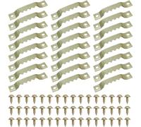 MEXRUMI 24 Pièce Crochet Cadre Mural Crochets Cadre Photo Crochets De Suspension En Dents De Scie Fixations Pour Cadres Attache Cadre À Double Trou Métal Avec 48Pcs Vis Pour Cadre Horloge Etc(Noir)