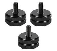 MEXRUMI 3 Pièces Adaptateur Griffe Camera Daptateur Hot Shoe Vis D'Adaptation Filetage 1/4" Vis De Trépied 1/4" Pour Microphone Flashs Moniteur Appareils Photo Caméscopes